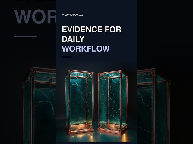 Evidence For Daily Workflow
