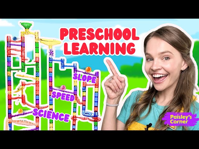 Preschool & Toddler Learning Video - Marble Run STEM & Science for Kids | Educational Video for Kids