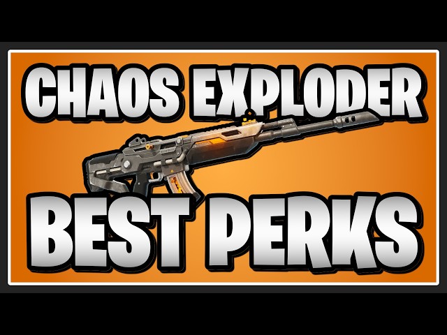 The BEST PERKS for the Chaos Exploder in Fortnite Save the World!