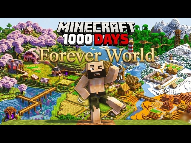 1,000 Days Of Cozy Minecraft Forever World (Survival Lets Play)