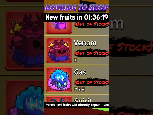 Not sure what we have in stock in Blox fruit #roblox #bloxtales