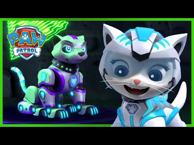 Cat Pack Stops Mayor Humdinger and Meow Meow 🐱‍🏍 | PAW Patrol Episode | Cartoons for kids