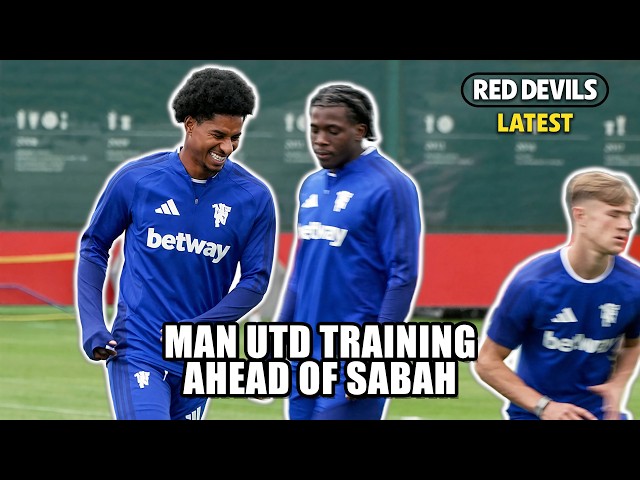 Marcus Rashford involved as Manchester United train ahead of Sabah Champions League clash
