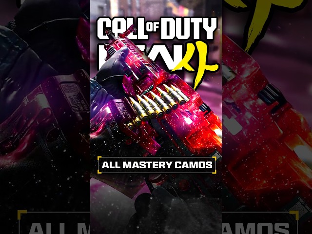 Official MW4 Mastery Camos Gameplay!