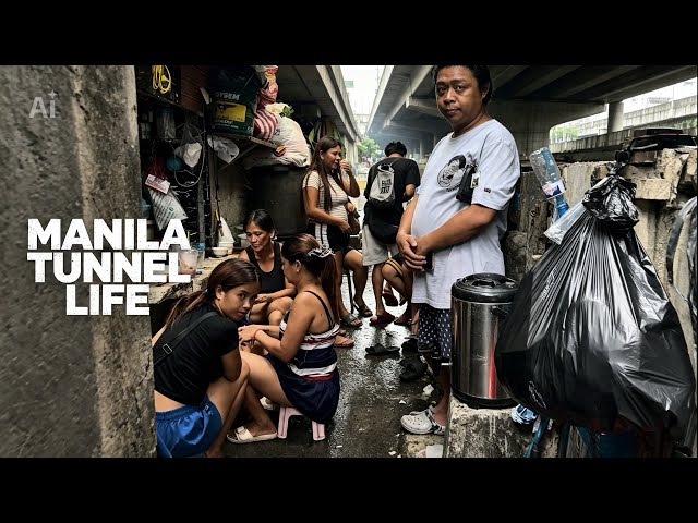 Exploring Hidden Tunnels in Manila Philippines [4K HDR Walk] 