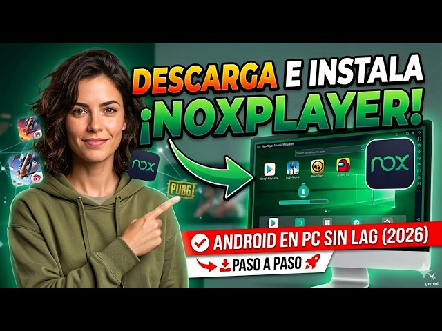 Cómo DESCARGAR e INSTALAR NoxPlayer en PC (2026) | Emulador de Android Rápido y Estable