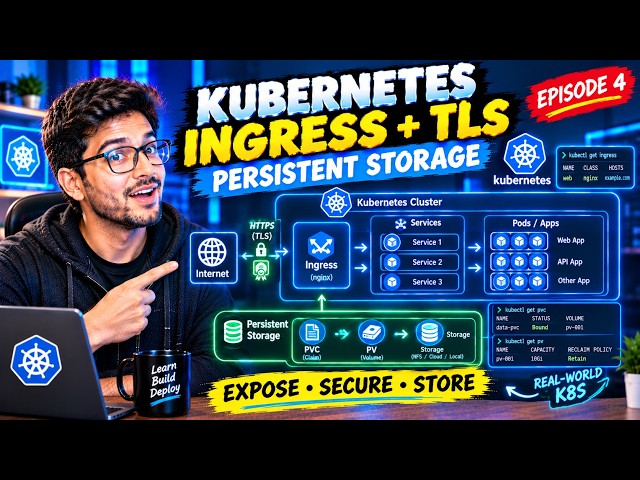Kubernetes Ingress, TLS & Persistent Storage (Episode 4)