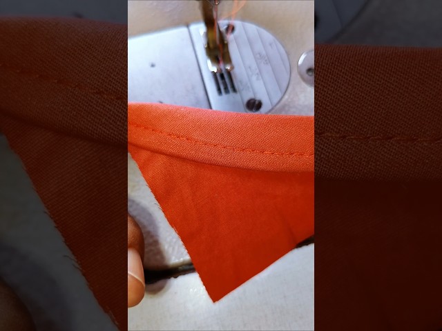 How to Sew a Small Curved Hem Using Paper #sewing #sewinghacks #sewingtips #sewingtutorial