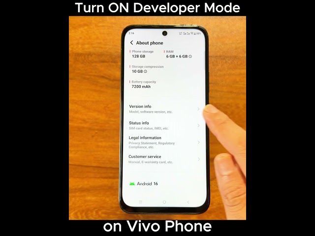 Enable Developer Mode on Vivo T5x 5G