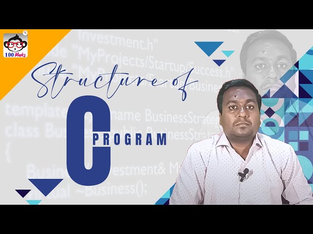 Structure of C program - Learn Computer in Tamil - Online Class by Cornelius