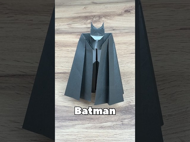 EASY ORIGAMI BATMAN TUTORIAL STEP BY STEP | HOW TO MAKE BATMAN FROM ORIGAMI PAPER EASY FOLDING