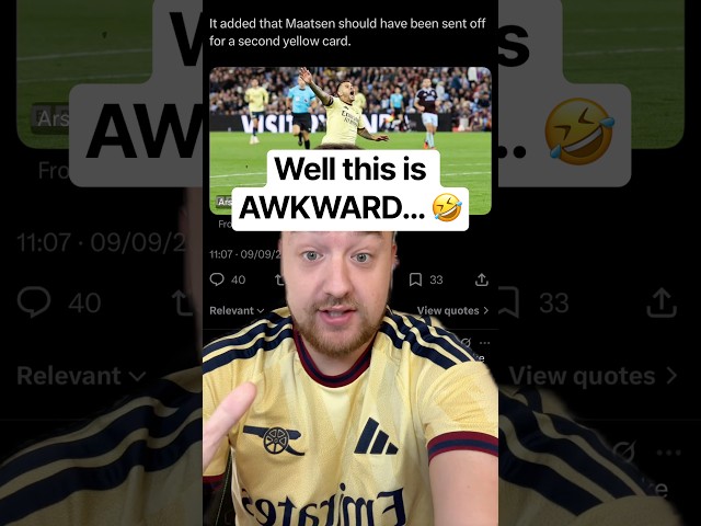 “The referees want Arsenal to win the league” 🤣