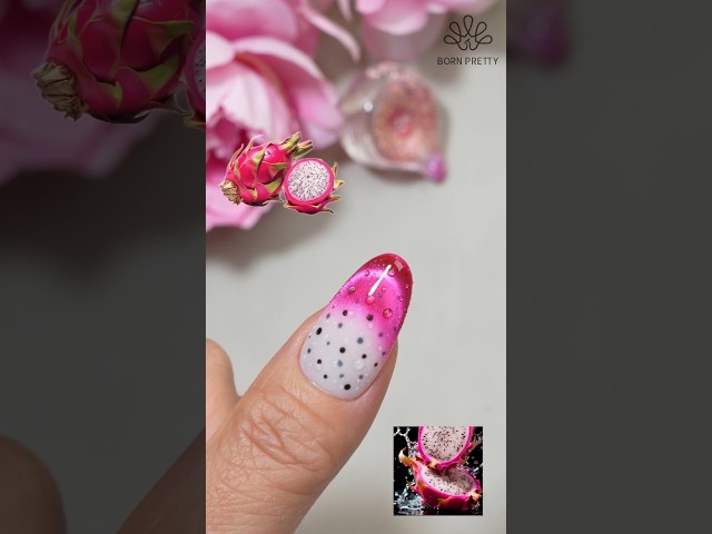 Nail Tips! How to Get Waterdrop Pitaya Nail?