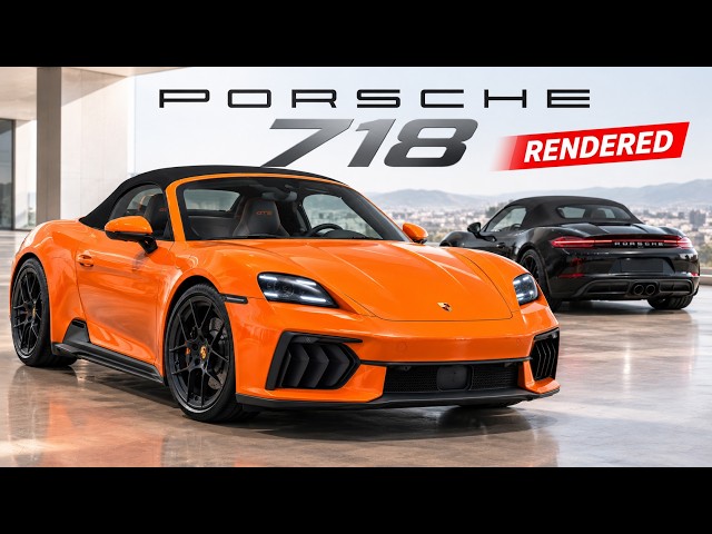 New 2028 Porsche 718 Boxster Rendered