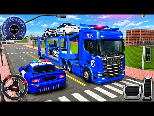 Police Car Transporter | Multi-Car Delivery Challenge - Android GamePlay