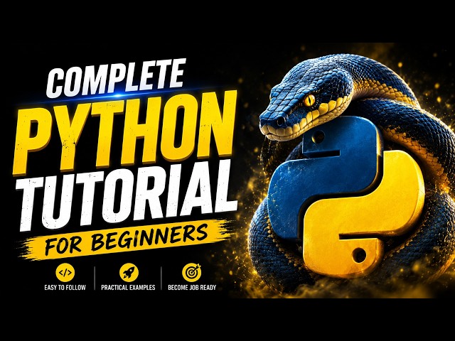 Complete Python Tutorial for Beginners 2026 | Learn Python in One Video