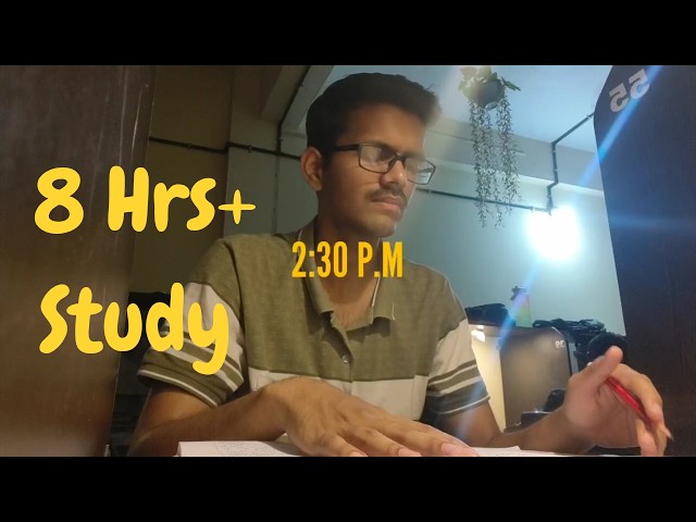 8 Hrs+ study | POV : Vlog-28 |