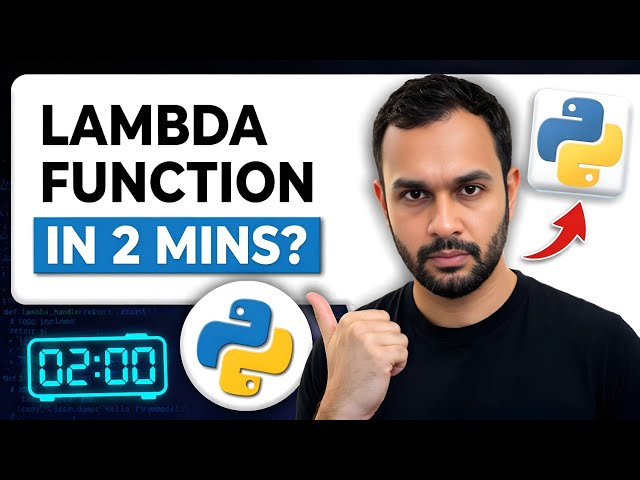 Python Lambda Function in 2 Minutes (One‑Line Trick Explained)