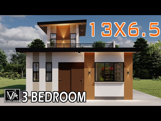 Small House Design With Store and  Roofdeck-3 Bedroom