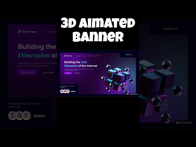 3D Animated Website
