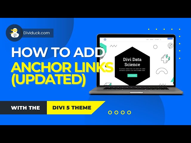 How to add Anchor Links in Divi 5 UPDATED