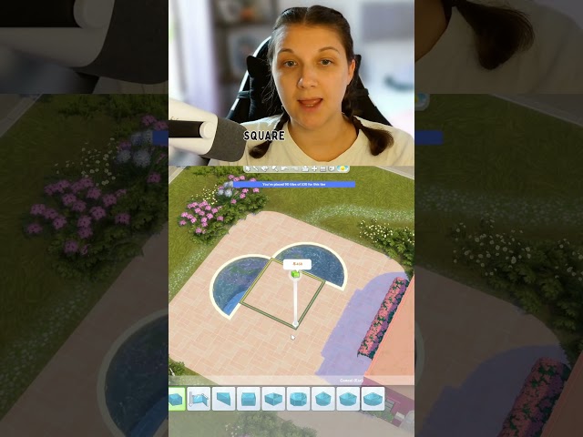 how to build a heart shaped pool in the Sims 4