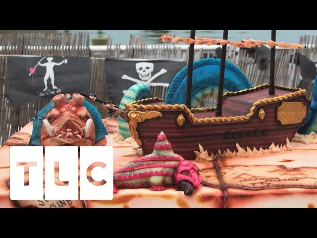A Beautiful Old World Pirate Ship Cake | Cake Boss