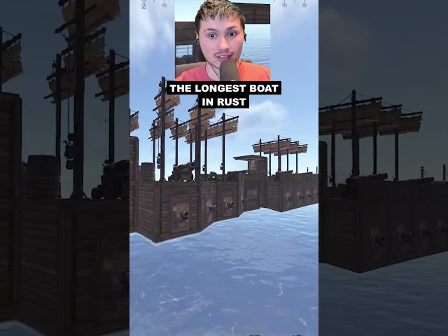 THE LONGEST BOAT IN RUST #shorts #rust #gaming