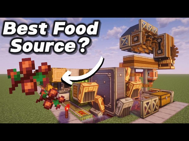 This CHOCOLATE Factory Makes the BEST Food in Create Mod! | Minecraft Farm Tutorial