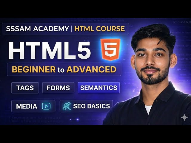 Complete HTML Course in Hindi 🔥 |  Full HTML Tutorial for Beginners 2026 | Sudhir Sir