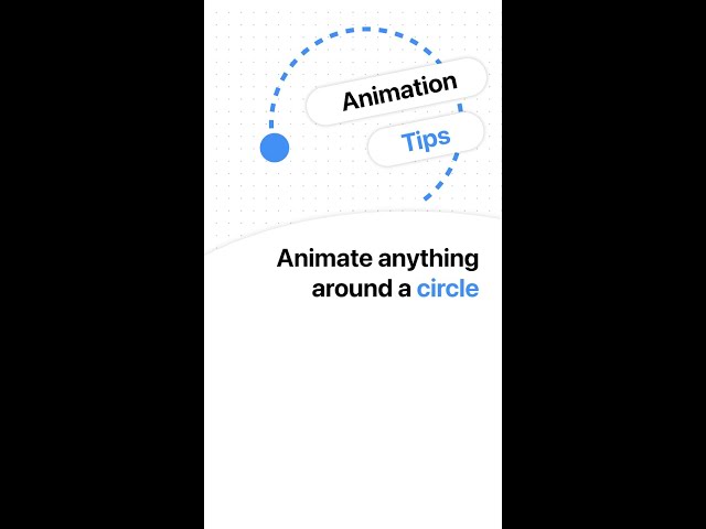 How to animate anything in a circle #AnimationBasics
