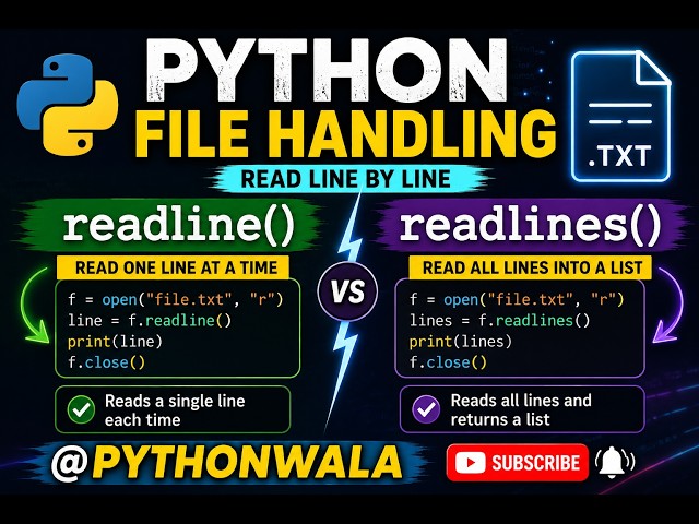 Class 12 readline() & readlines() functions in file handling