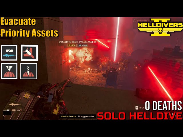 Helldivers 2 | Evacuate Priority Assets | Solo | No deaths