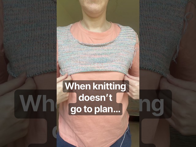 Knitting plans vs reality: Knitty committee top pattern by Lily Kate France #madebyme #knit