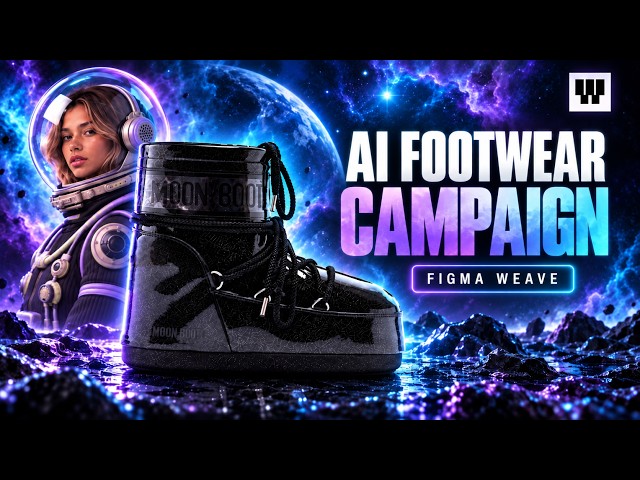 How I Create an AI Footwear Campaign using Figma Weave | Walkthrough