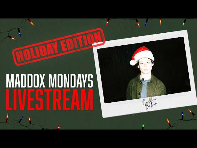 Maddox Mondays Holiday Livestream! | Maddox Batson