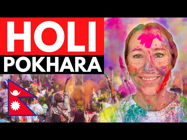 NEPAL’S HOLI FESTIVAL🇳🇵POKHARA NEPAL