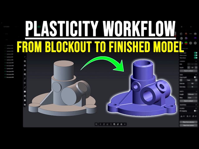 My Plasticity Workflow for Beginners — Hard Surface Part (Start to Finish)