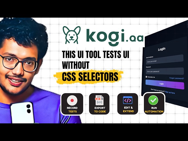 This AI Tool Tests Your UI Without CSS Selectors | KogiQA Full Tutorial in Hindi