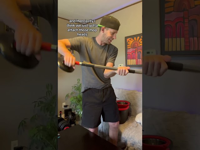 Serious Moppers Only! This mop SPINS 360* 🤯