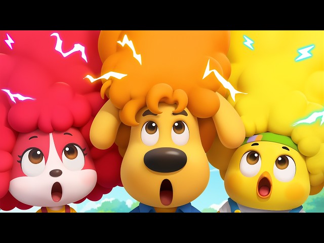 🔴LIVE | The Puffy Hair Slide | Fun Science for Kids | Educational Cartoon | Sheriff Labrador