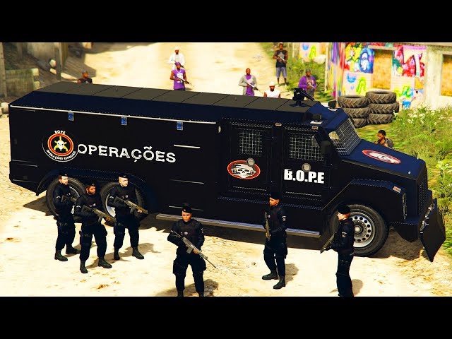 GTA V FAVELA - BOPE ARMORED TRUCK - NO ONE IS COMING UP | EP176