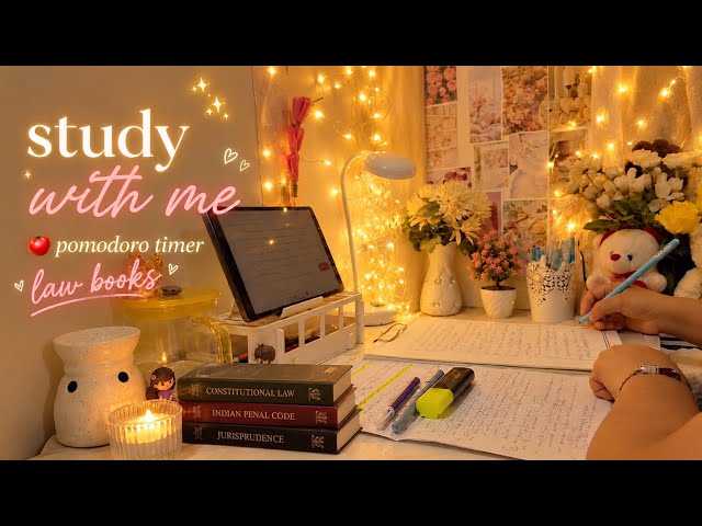 LIVE | 7-HOUR Study with Me(90/15 Pomodoro)| No Music, Gentle Rain Sounds | Deep Work | Cozy Desk🍁🕯