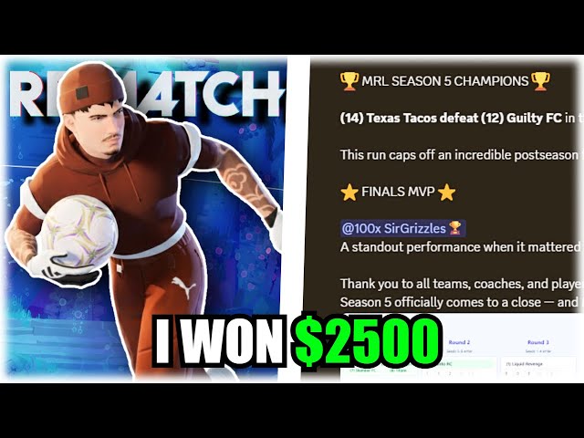 This Is How I Won 2500$ In a PRO REMATCH LEAGUE...