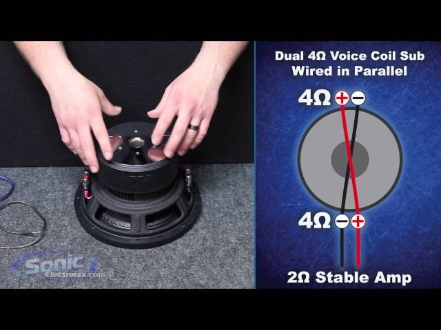 How to Wire a Dual 4 ohm Subwoofer to a 2 ohm Final Impedance | Car Audio 101