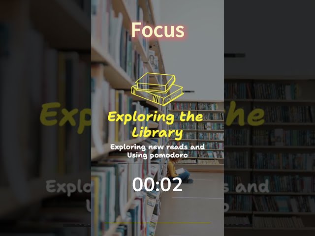 Library Aesthetic & Study Sessions 📚 Find Your Focus #shorts #viral  #pomodorotimer #studywithme