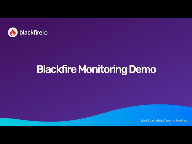 Blackfire Monitoring Demo