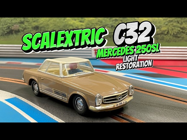 Vintage Scalextric Merc 250SL Restoration