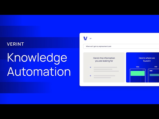 Verint Knowledge Automation Bot