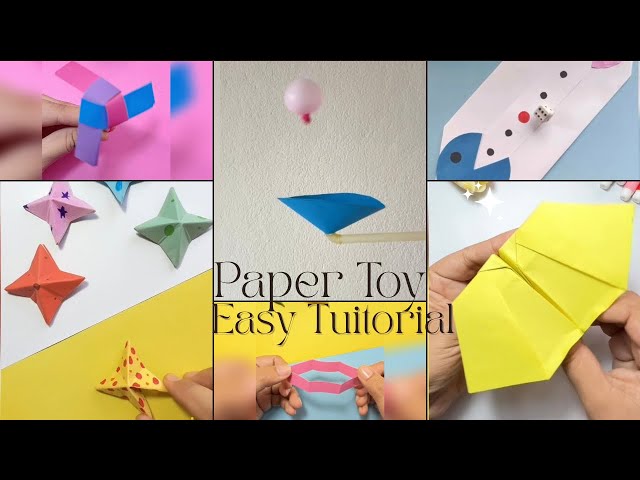 6 Fun Paper Toys Easy Craft | How to make a paper Toy Craft | DIY Origami Toy Making step by step
